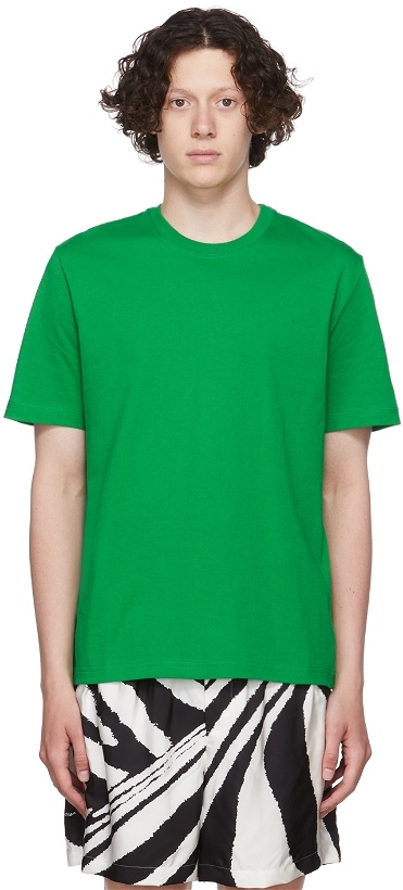 Photo: Bottega Veneta Green Cotton T-Shirt