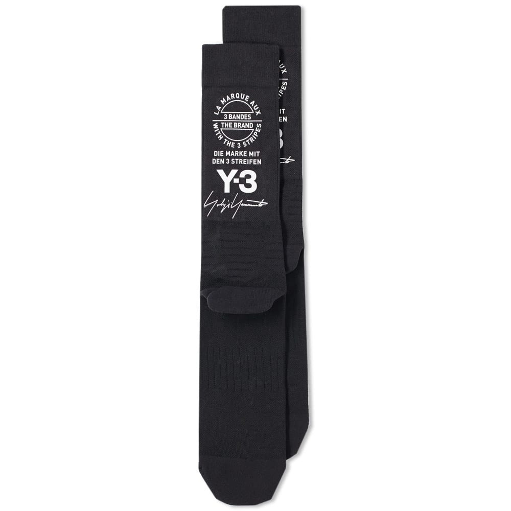 Y-3 Stacked Brand Sock Y-3