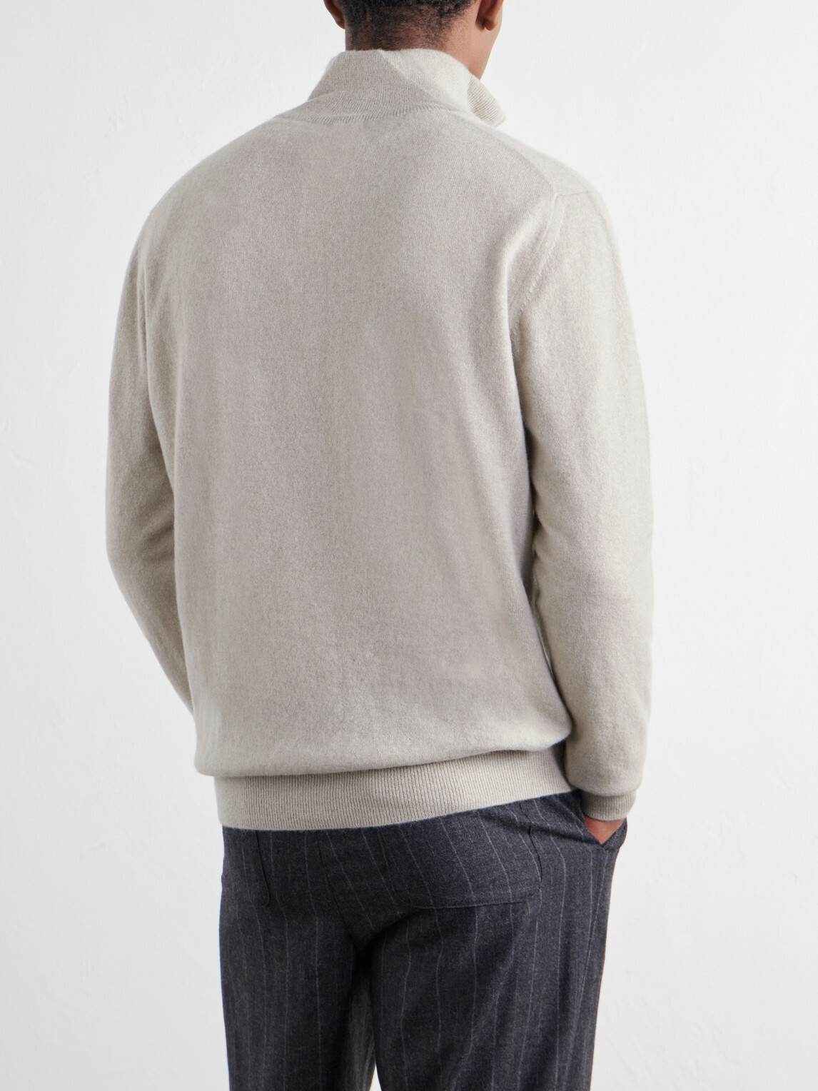 Massimo Alba - Liam Cashmere Half-Zip Sweater - Neutrals