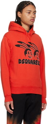 Dsquared2 Red Lunar N.Y. Hoodie