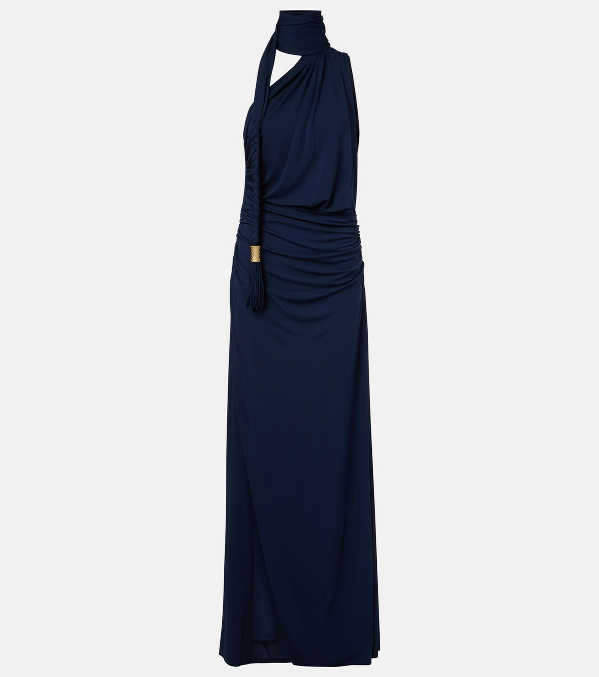 Simkhai Moira draped scarf-detail jersey gown