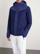 Kjus - Frostline Padded Shell-Trimmed Wool Hooded Jacket - Blue