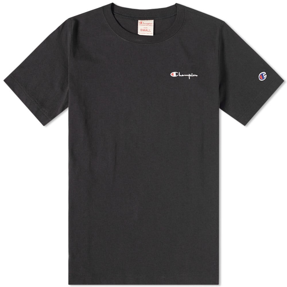 Champion Reverse Weave Small Script Logo Tee Champion Reverse Weave