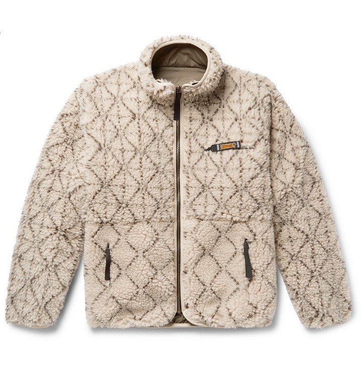 Photo: KAPITAL - Reversible Printed Fleece and Nylon Jacket - Men - Ecru