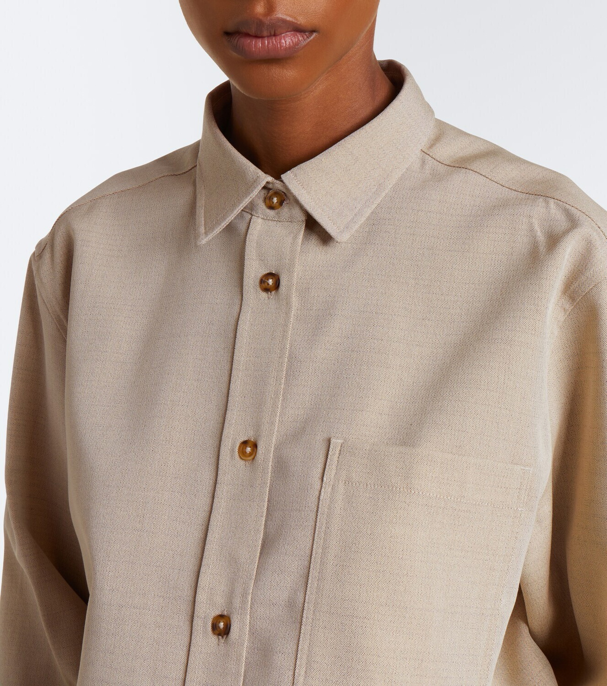 Róhe Wool and silk shirt