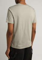 Moose Knuckles Satellite Logo Cotton T-shirt Light Grey