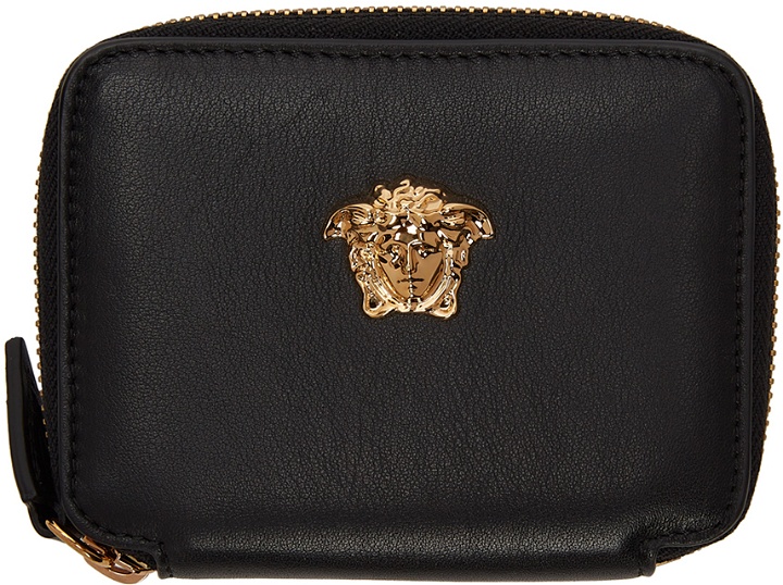 Photo: Versace Black 'La Medusa' Zip Wallet