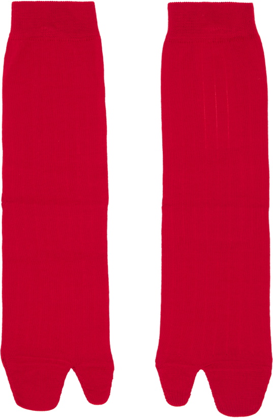 Photo: Maison Margiela Red Tabi Socks