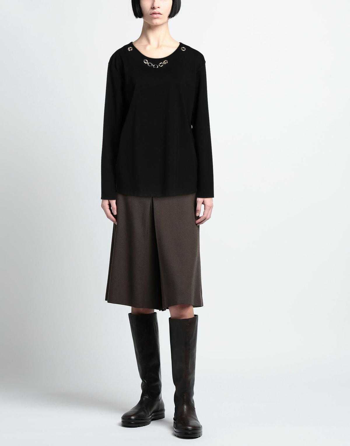 Jijil Womens T-shirt in Black