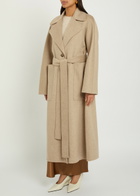 Joseph Spencer Belted Wool and Cashmere-blend Trench Coat Light Brown