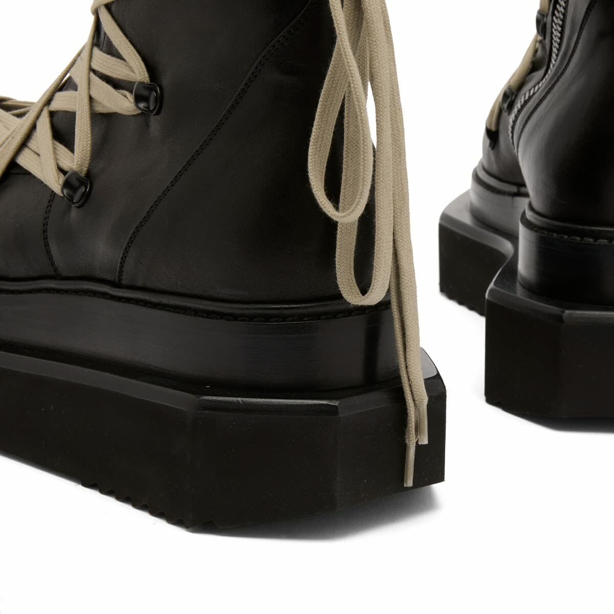 Rick Owens Men's Megalace Turbo Cyclops Boot in Black Rick Owens