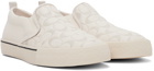 Coach 1941 White Leather Skate Slip-On Sneakers