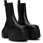 Rick Owens Black Tower Beatle Mega Tractor Chelsea Boots