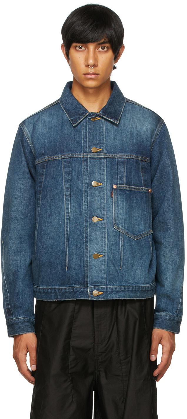 Needles Men's Darts Denim Jacket in Indigo, Size S | End Clothing