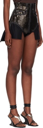 Rick Owens Black Temple Dirt Cutoffs Denim Shorts