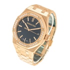 Audemars Piguet Royal Oak Automatic Diamond Blue Dial Ladies Watch 15551OR.ZZ.1356OR.02