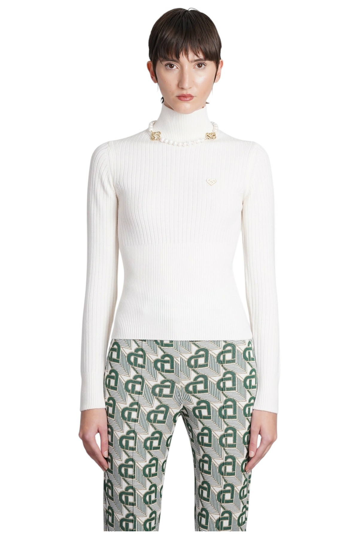 Casablanca Off-White Laurel Olympique Sweater Casablanca