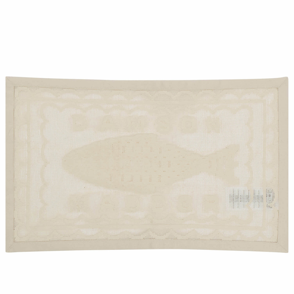 Damson Madder Women's Nonnas House - Ercu Filet Lace Placemats in Ecru 
