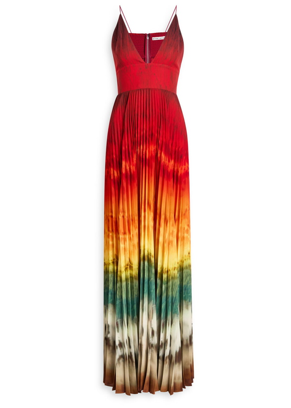 chinese dress ladies alice + olivia Women's Retha Strapless Maxi Dress, Black/Off White, 10 at  Amazon Women's Clothing store