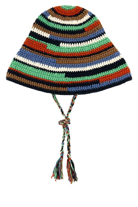 Photo: Alanui Multicolor Crochet Sunny Bucket Hat