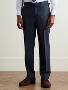 J. Mueser - Slim-Fit Straight-Leg Virgin Wool Suit Trousers - Blue