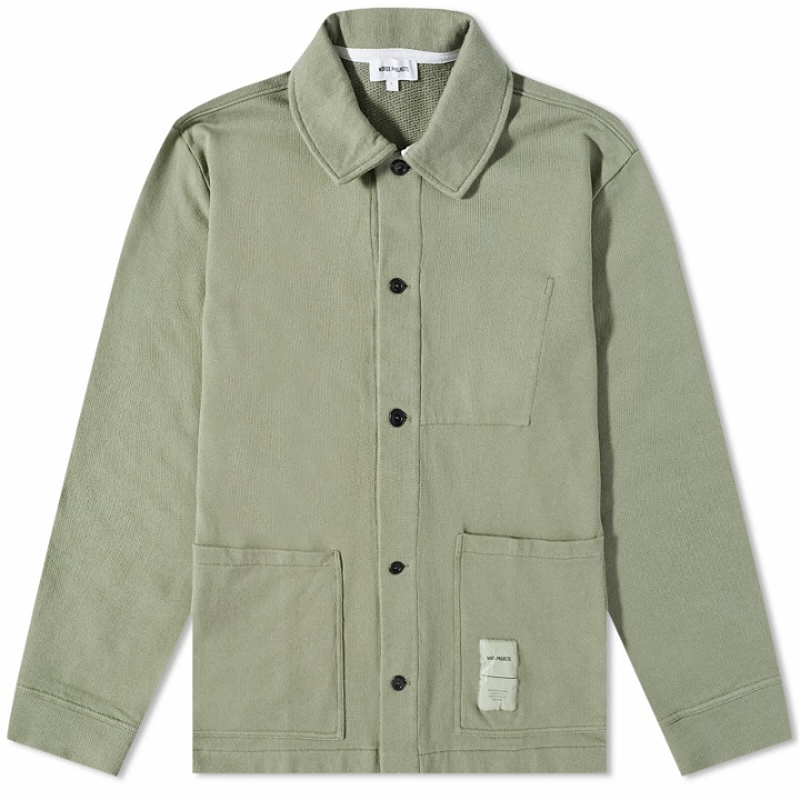 Photo: Norse Projects Men's Jorn Tab Series Overshirt in Dried Sage Green