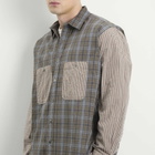 Unlikely Dry Goods Men's 2-Tone Work Shirt in Olive/Lt.Brown
