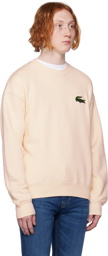 Lacoste Off-White Loose Fit Sweatshirt
