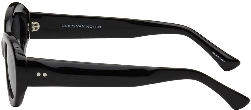 Dries Van Noten Black Linda Farrow Edition Cat-Eye Sunglasses
