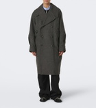 Simone Rocha Embellished oversized wool-blend coat