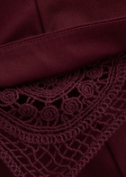 Clea Arlet Stretch-cotton Dress Dark Red