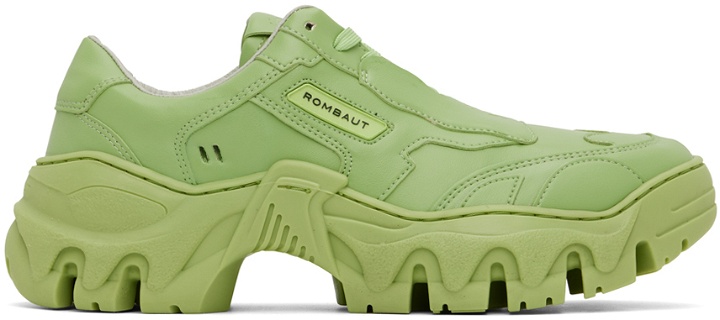 Photo: Rombaut Green Boccaccio II Apple Leather Sneakers