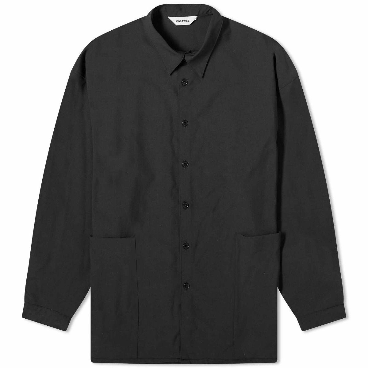 Photo: DIGAWEL Men's Side Pocket Shirt in Black