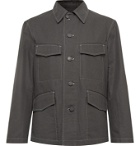 Lemaire - Cotton and Linen-Blend Canvas Field Jacket - Gray