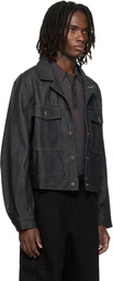 LEMAIRE Navy Denim Trucker Jacket