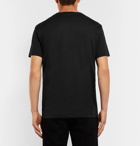 Berluti - Leather-Trimmed Cotton-Jersey T-Shirt - Men - Black