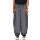 Y-3 Gray Sport Uniform Cuffed Trousers