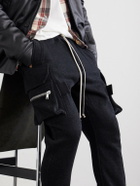 Rick Owens - Mastodon Tapered Wool and Cotton-Blend Jersey Sweatpants - Black