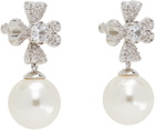 SHUSHU/TONG YVMIN Edition Cruciate Flower Faux-Pearl Earrings