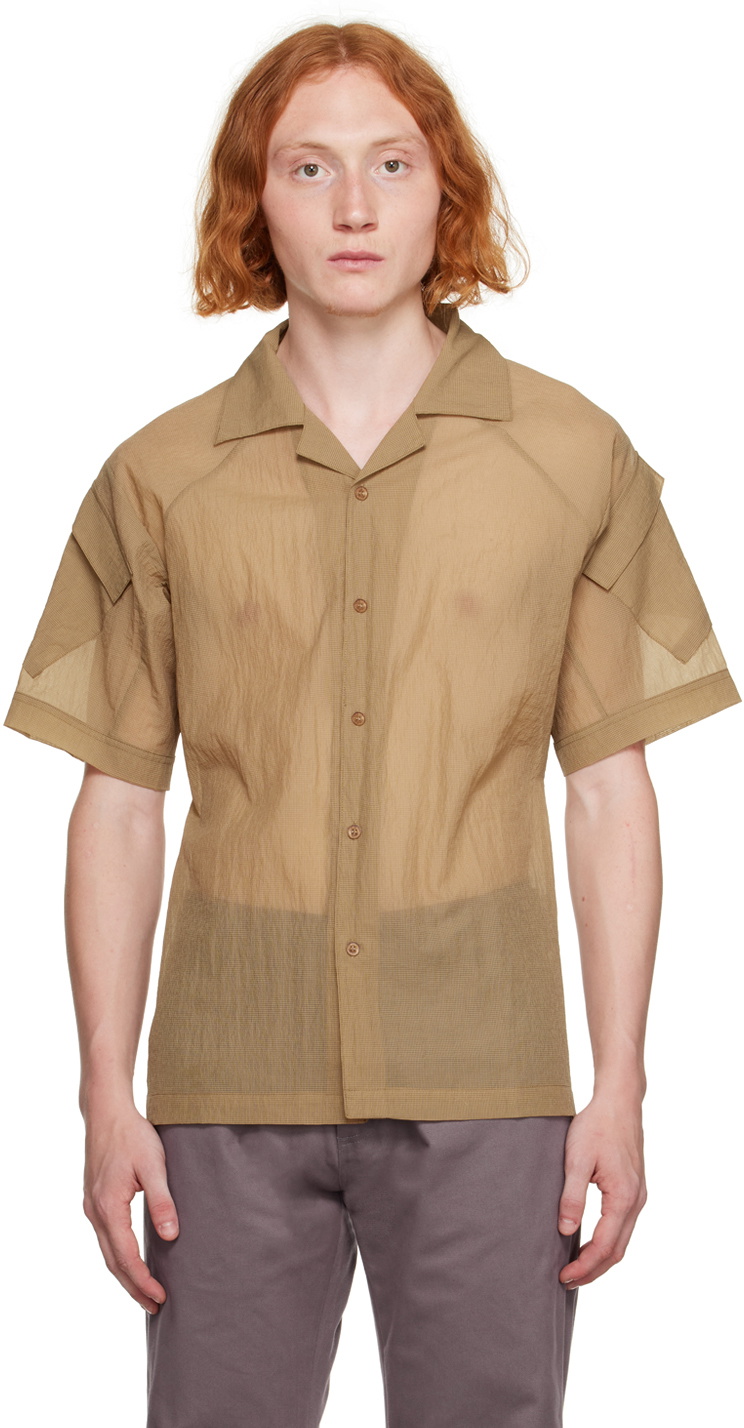 Olly Shinder Beige Flap Pocket Shirt