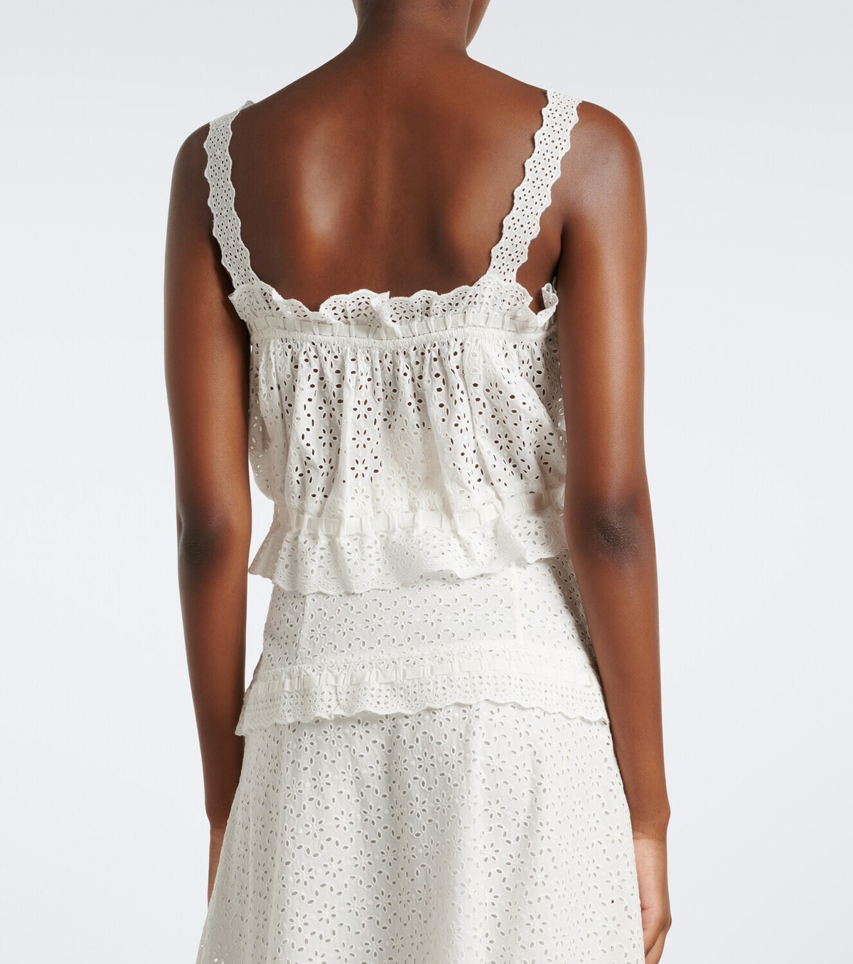 Ulla Johnson Isola broderie anglaise cotton top