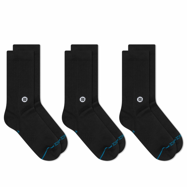 Photo: Stance for E by END. Basic Crew 3-Pack in Black