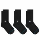 Stance for E by END. Basic Crew 3-Pack in Black