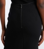 Maticevski Gleam draped midi skirt