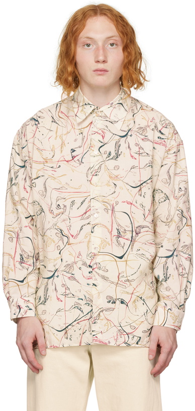 Photo: Lemaire Off-White Printed Shirt