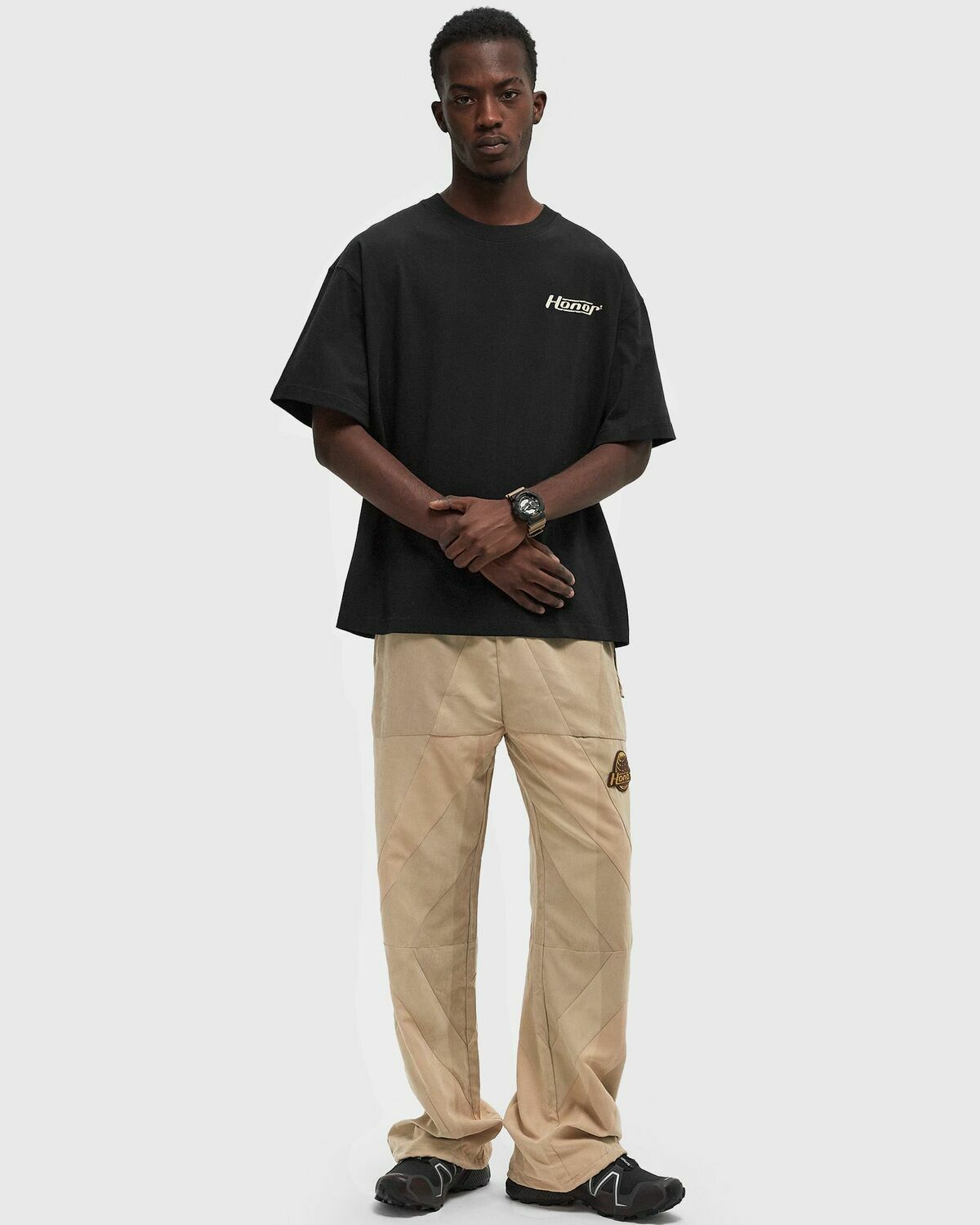 Honor The Gift HONOR GLOBE LOGO TEE Black Mens Shortsleefe