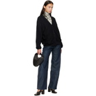 LEMAIRE Black Relaxed Twisted Cardigan
