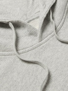 Folk - Organic Cotton-Piqué Hoodie - Gray