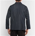 Chimala - Striped Cotton-Twill Overshirt - Men - Navy