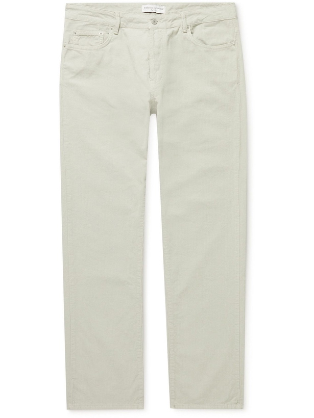 Photo: Officine Generale - James Pigment-Dyed Cotton-Corduroy Trousers - Neutrals